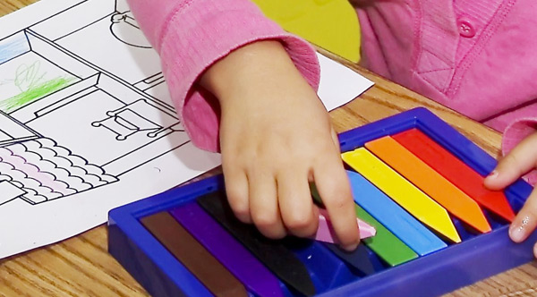 Child drawing during therapy session East Vancouver and Burnaby